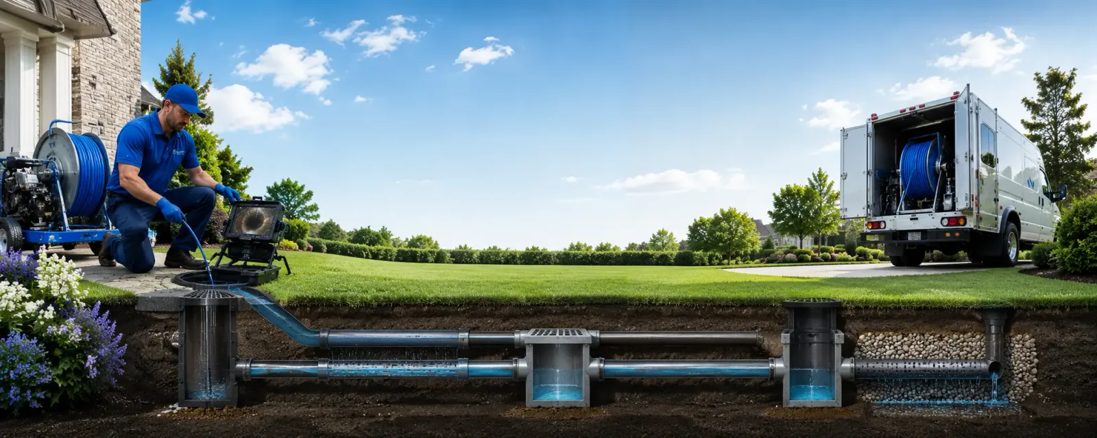 Outdoor drain cleaning information for Protection, KS